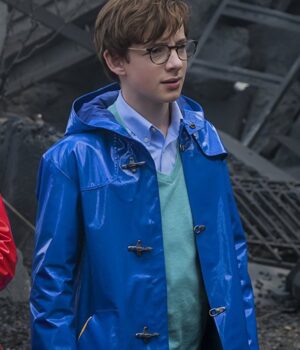  	Klaus Baudelaire A Series Of Unfortunate Events Blue Hooded Coat