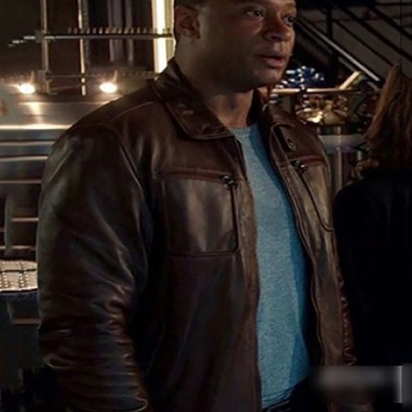 Arrow S04 John Diggle Brown Jacket Arrow S04 John Diggle Brown Jacket
