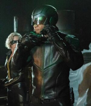  	Spartan Arrow Leather Jacket