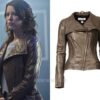  	Audrey Marie Anderson Arrow Dark Brown Jacket