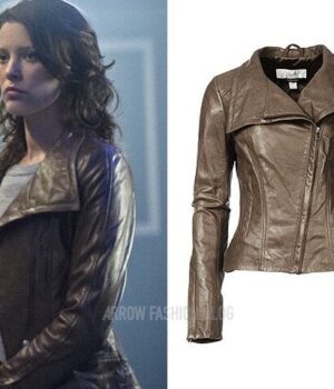  	Audrey Marie Anderson Arrow Dark Brown Jacket