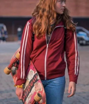  	Stranger Things S02 Max Red Track Jacket