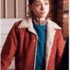  	Stranger Things Nancy Wheeler Brown Sherpa Jacket