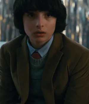  	Finn Wolfhard Stranger Things Brown Coat