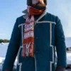  	Brett Gelman Stranger Things Blue Fur Coat