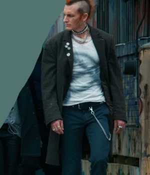  	Axel Stranger Things Black Wool Coat