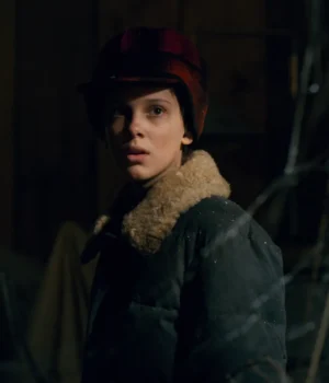  	Stranger Things Eleven Fur Collar Puffer Jacket