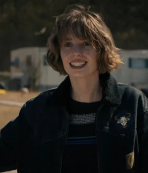  	Stranger Things S4 Robin Buckley Black Jacket
