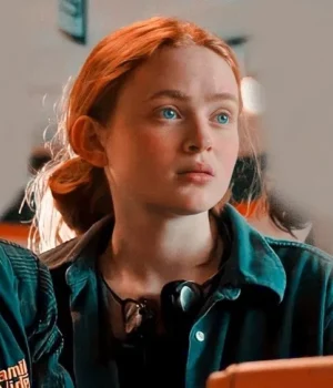  	Stranger Things S04 Sadie Sink Blue Cotton Jacket