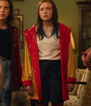  	Stranger Things Max Mayfield Red and Yellow Coat
