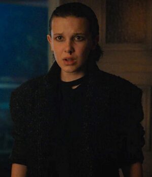  	Eleven Stranger Things 3 Black Coat