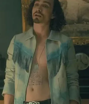  	Umbrella Academy S03 Klaus Hargreeves Blue Fringe Jacket