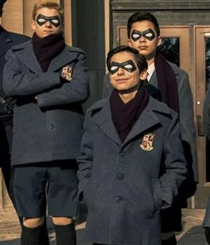  	The Umbrella Academy School Uniform Wool Grey Coat