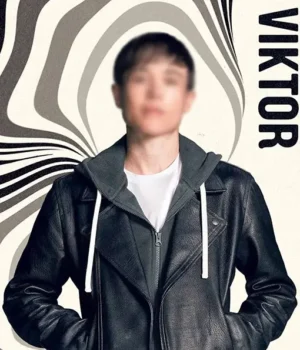  	Umbrella Academy Vanya Hargreeves Asymmetrical Zipper Jacket
