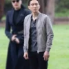  	Ben Hargreeves Umbrella Academy Grey Bomber Jacket