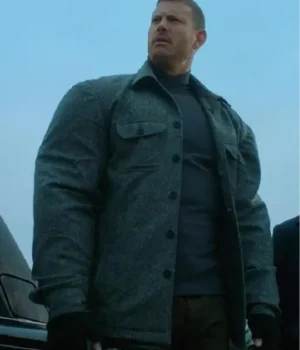 	Tom Hopper The Umbrella Academy Grey Wool Jacket