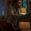  	Allison Hargreeves The Umbrella Academy Grey Biker Jacket