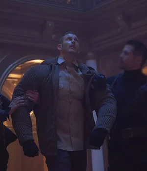  	The Umbrella Academy Luther Hargreeves Grey Cord Jacket