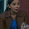  	The Umbrella Academy Detective Eudora Patch Brown Jacket