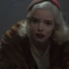  	Peaky Blinders S06 Anya Taylor Joy Brown Fur Coat