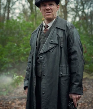  	Brian Gleeson Peaky Blinders Leather Trench Coat