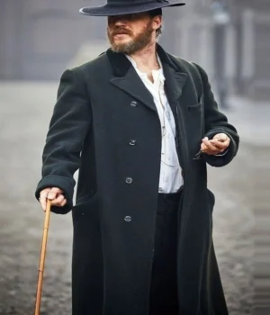  	Peaky Blinders Tom Hardy Black Long Trench Coat