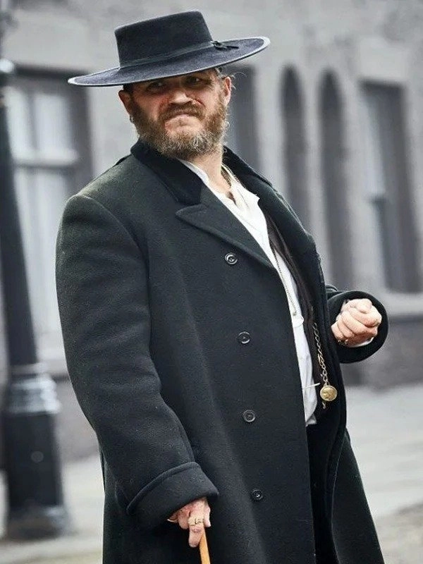 Peaky Blinders Tom Hardy Black Long Trench Coat Peaky Blinders Tom Hardy Black Long Trench Coat