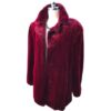  	Nairobi Money Heist Fur Collar Maroon Shearling Jacket