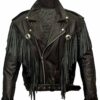  	Alba Flores Money Heist Black Fringe Jacket