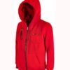 La Casa De Papel Money Heist Red Hooded Jacket La Casa De Papel Money Heist Red Hooded Jacket