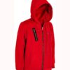 La Casa De Papel Money Heist Red Hooded Jacket La Casa De Papel Money Heist Red Hooded Jacket