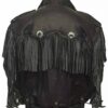  	Alba Flores Money Heist Black Fringe Jacket