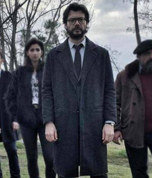  	El Professor Money Heist Wool Coat