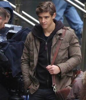  	Titans Dick Grayson Brown Cotton Jacket