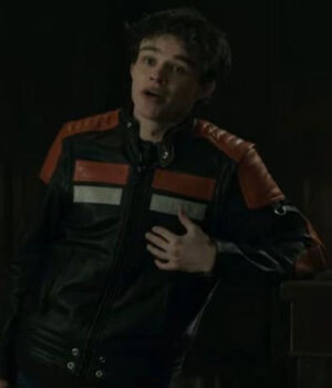  	Curran Walters Titans Jason Todd Quilted Leather Jacket