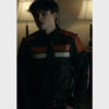  	Curran Walters Titans Jason Todd Quilted Leather Jacket