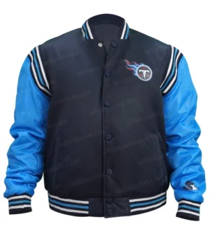  	Tennessee Titans Varsity Blue Bomber Jacket
