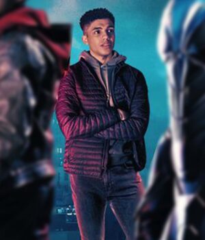  	Titans S03 Tim Drake Black Quilted Puffer Jacket