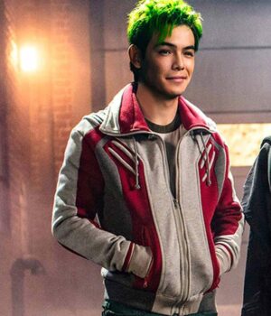  	Ryan Potter Titans Gar Logan Bomber Jacket