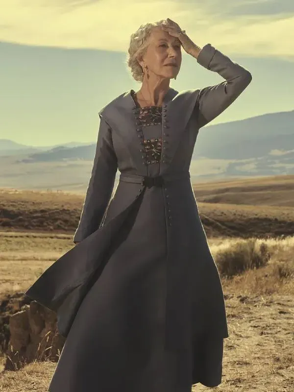 Yellowstone 1923 Cara Dutton Gray Coat Yellowstone 1923 Cara Dutton Gray Coat