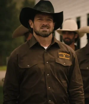  	Yellowstone S05 Dutton Ranch Brown Shirt