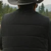  	John Dutton Yellowstone S05 Black Puffer Vest