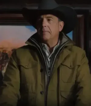  	John Dutton Yellowstone Green Cotton Jacket