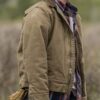  	Yellowstone S03 Brecken Merrill Brown Cotton Zipper Jacket