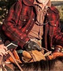  	Yellowstone Lloyd Red Wool Plaid Jacket