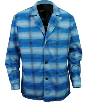  	Yellowstone Moses Brings Plenty S04 Blue Wool Coat
