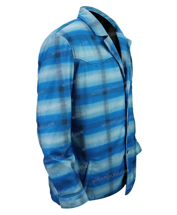 Yellowstone Moses Brings Plenty S04 Blue Wool Coat Yellowstone Moses Brings Plenty S04 Blue Wool Coat
