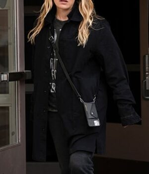  	Yellowstone Piper Perabo Season 4 Cotton Black Long Coat