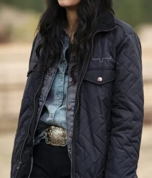  	Yellowstone Avery S04 Black Cotton Quilted Jacket