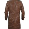  	Yellowstone Origin 1883 James Brown Leather Trench Coat